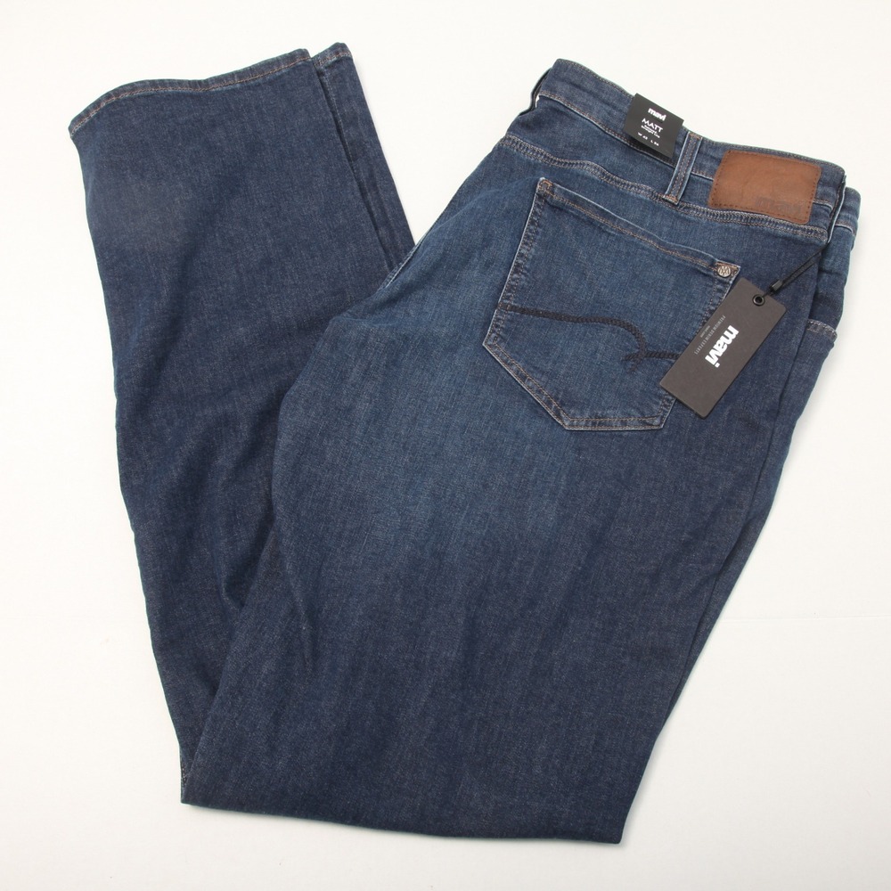 Mavi Matt Relaxed Straight Leg Jeans Men's W42 L36 Dark Blue Denim NWT
